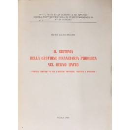 Il sistema della gestione finanziaria pubblica nel Regno Unito. Profilo …