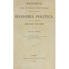 Il sistema sociale dell'economia umana. Prefazione di Gerolamo Boccardo