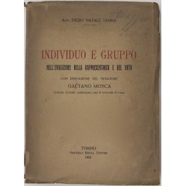 Individuo e gruppo nell'evoluzione della rappresentanza e del voto con …
