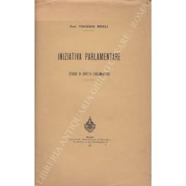 Iniziativa parlamentare. Studio di diritto parlamentare