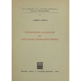 Introduzione all'analisi del linguaggio legislativo penale