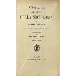 Introduzione allo studio della sociologia. Sulla nona edizione inglese ricorretta …