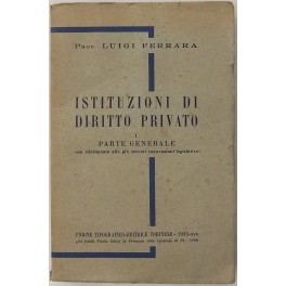 Istituzioni di diritto privato. Vol. I - Parte generale con …