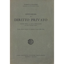 Istituzioni di diritto privato. Volume unico a cura del Prof. …