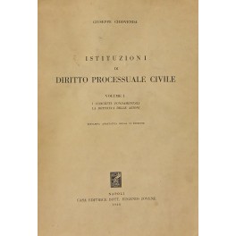Istituzioni di diritto processuale civile. Vol. I - I concetti …