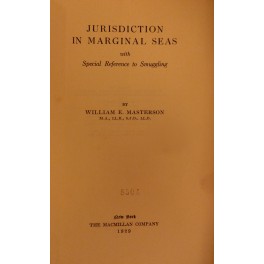Jurisdiction in marginal seas with special reference to smuggling