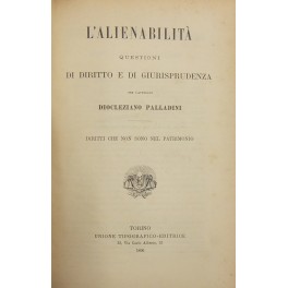 L'alienabilità questioni di diritto e di giurisprudenza. Diritti che non …