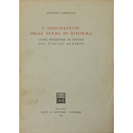 L'assegnazione delle terre di riforma come posizione di studio del …