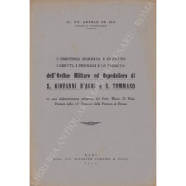 L'esistenza giuridica e di fatto, i diritti, i privilegi e …