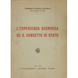 L'esperienza giuridica ed il concetto di Stato