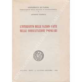 L'intervento delle Nazioni Unite nelle consultazioni popolari
