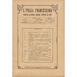 L'Italia francescana. Rivista di Storia, Scienze, Lettere ed Arti