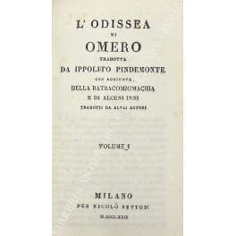 L'Odissea di Omero tradotta da Ippolito Pidemonte con aggiunta della …