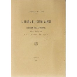 L'opera di Icilio Vanni e i problemi della gnoseologia della …
