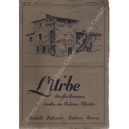 L'Urbe. Rivista romana. Fondata da Antonio Munoz, diretta da Emma …