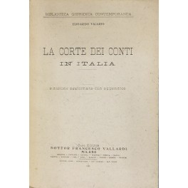 La Corte dei Conti in Italia. Edizione aggiornata con Appendice