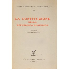 La Costituzione della Repubblica Austriaca