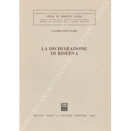La dichiarazione di riserva