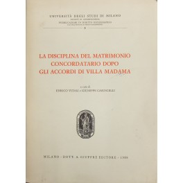 La disciplina del matrimonio concordatario dopo gli accordi di Villa …