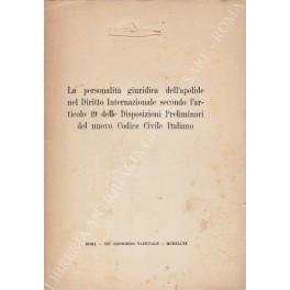 La personalità giuridica dell'apolide nel Diritto Internazionale secondo l'articolo 19 …
