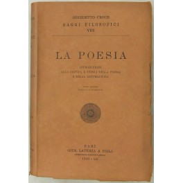 La poesia. Introduzione alla critica e storia della poesia e …