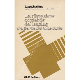 La rilevazione contabile del leasing da parte del locatario