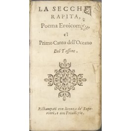 La secchia rapita, Poema eroicomico, e 'l Primo Canto dell'Oceano …