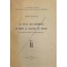 La tutela dell'avviamento di fronte al locatore del negozio. (A …