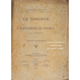 Le congrue ed i supplementi di congrua ai parroci. Studio …