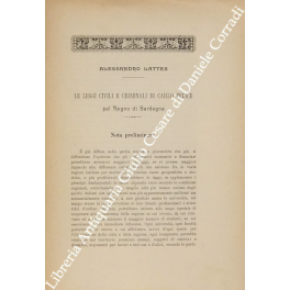 Le leggi civili e criminali di Carlo Felice pel Regno …