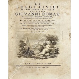 Le leggi civili nel lor ordine naturale. Colle note de' …