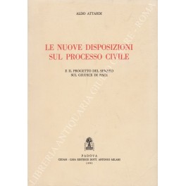 Le nuove disposizioni sul processo civile e il progetto del …