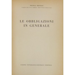 Le obbligazioni in generale