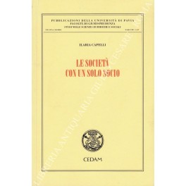 Le società con un solo socio
