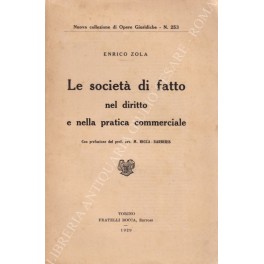Le società di fatto nel diritto e nella pratica commerciale. …