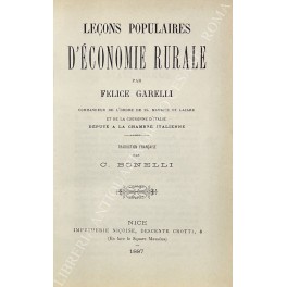 Lecons populaires d'economie rurale. Traduction francaise par C. Bonelli