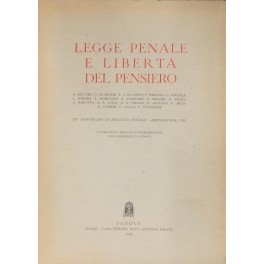 Legge penale e libertà del pensiero. III Convegno di diritto …