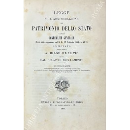 Legge sull'amministrazione del patrimonio dello Stato e sulla contabilità generale …
