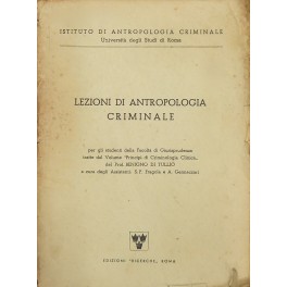 Lezioni di antropologia criminale per gli studenti della Facoltà di …