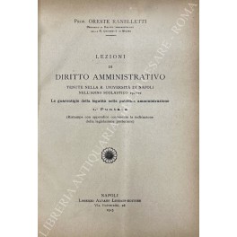 Lezioni di diritto amministrativo tenute nella R. Universita di Napoli …