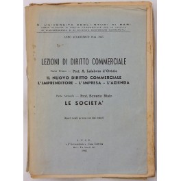 Lezioni di diritto commerciale. Parte prima (Lefebvre D'Ovidio A.) - …