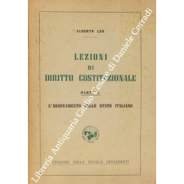 Lezioni di diritto costituzionale. Parte I - L'ordinamento dello Stato …