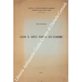 Lezioni di diritto pubblico dell'economia