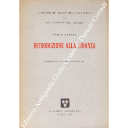 Lezioni di economia politica. Parte quinta - Introduzione alla finanza