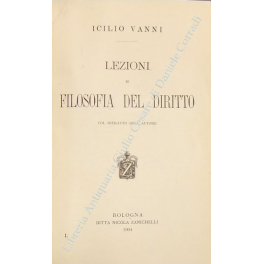 Lezioni di filosofia del diritto. Col ritratto dell'Autore