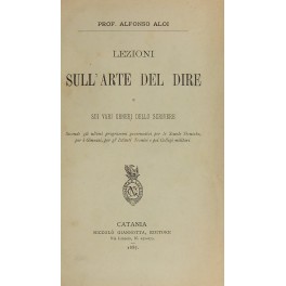 Lezioni sull'arte del dire e sui vari generi dello scrivere