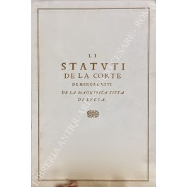Li Statuti de la Corte de Mercadanti de la magnifica …