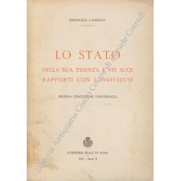 Lo Stato nella sua essenza e nei suoi rapporti con …