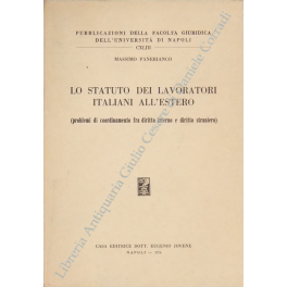 Lo statuto dei lavoratori italiani all'estero (problemi di coordinamento fra …