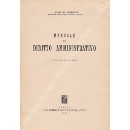 Manuale di diritto amministrativo